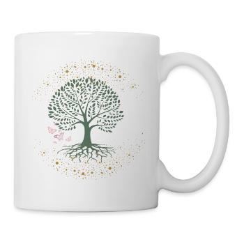 Lebensbaum - Tasse - Weiß - Rechts