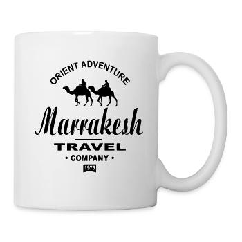 Marrakech - Morocco - Camel - Caravan - Mug - white - Right