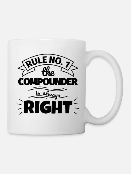 COMPOUNDER lustiges Geschenk - Tasse - Weiß
