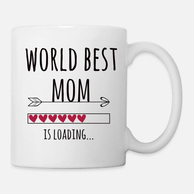 werdende world best Mama Schwangerschaft Geschenk - Tasse - Weiß