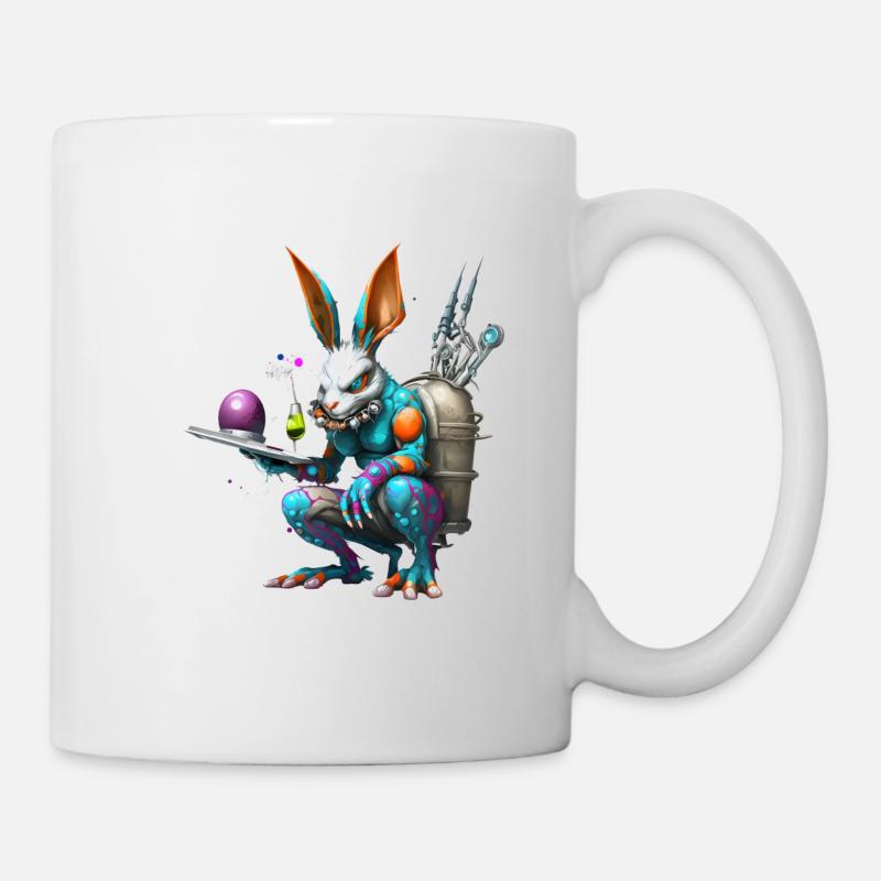 Future Technology Rabbit - Mug - white