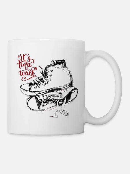 Wanderschuhe, walking - Tasse - Weiß