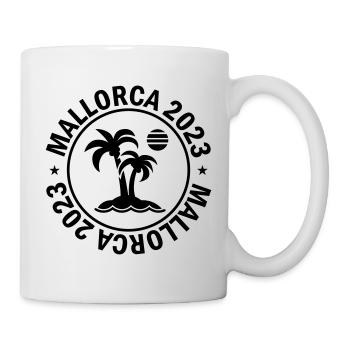 Mallorca 2023 Palme - Tasse - Weiß - Rechts