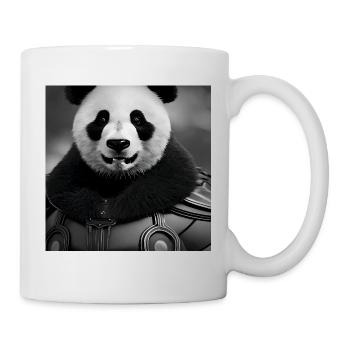 Soldat panda et son armure - Mug blanc - blanc - Droite