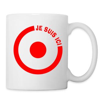 JE SUIS ICI - Mug blanc - blanc - Droite