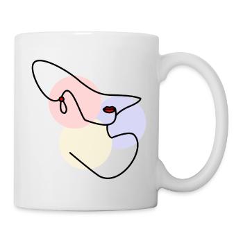 FEMME. FILLE. ADOLESCENT. JOURNEE DE LA FEMME - Mug blanc - blanc - Droite