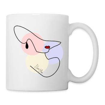 FEMME. FILLE. ADOLESCENT. JOURNEE DE LA FEMME - Mug blanc - blanc - Droite