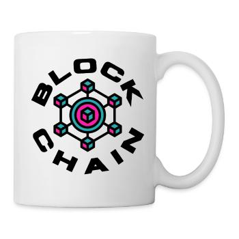 BlockChain - Tasse - Weiß - Rechts