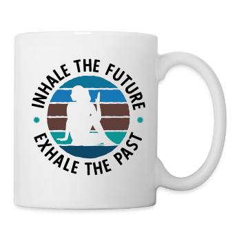 Yogalehrer Spruch Für Yogi Yoga - Tasse - Weiß - Rechts