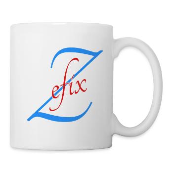 Bayern Spruch Zefix - Tasse - Weiß - Rechts