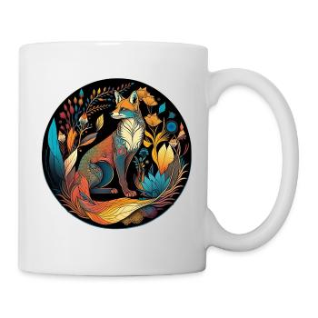 Mandala nature magic - Tasse - Weiß - Rechts