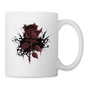 Red Rose Goth Gothic - Mug - white - Right