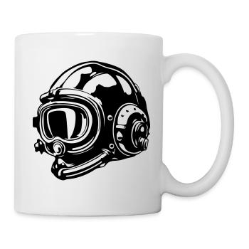 Apnea Helmet Diving Scuba - Mug - white - Right