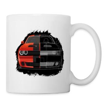 Muscle Car USA ,Dodg.e Challenger GT, Car ,V8 - Mug - white - Right