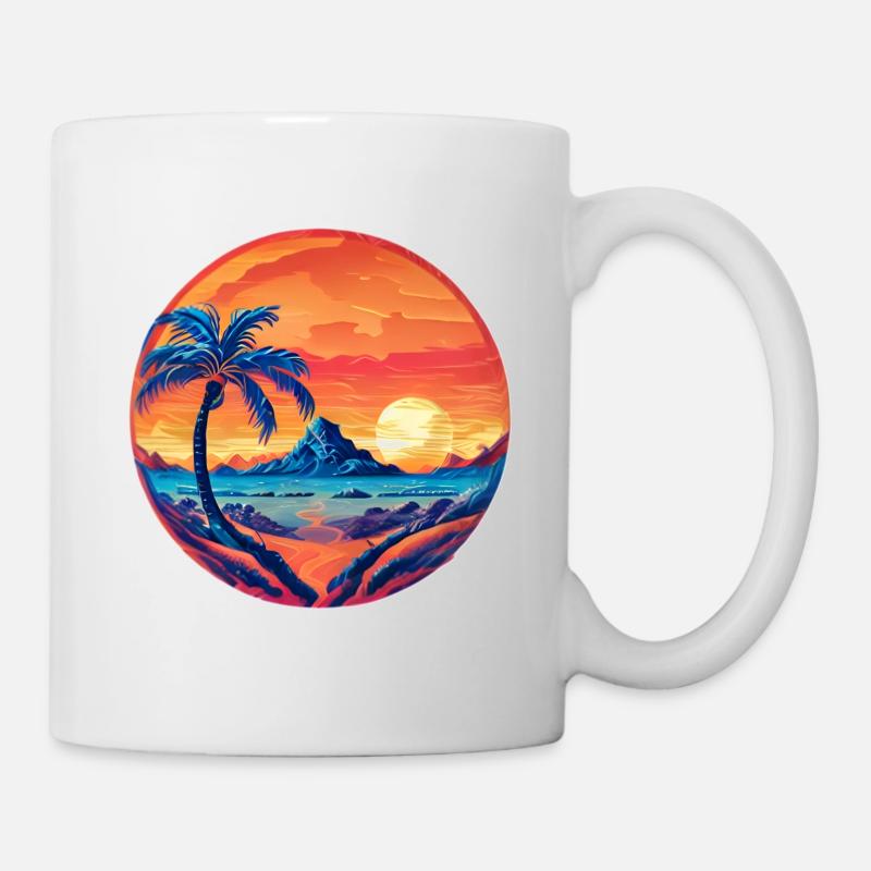 Complément Vintage Beach Landscape - Mug blanc - blanc