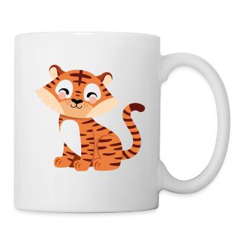 mignon tigre - Mug blanc - blanc - Droite