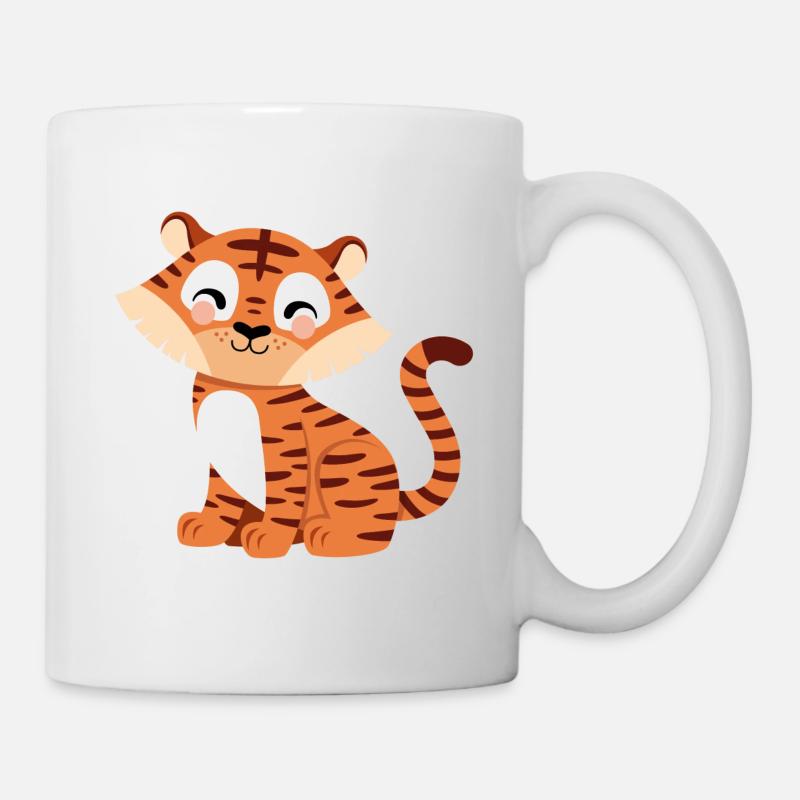 cute tiger - Mug - white