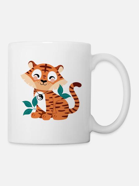 cute tiger - Mug - white