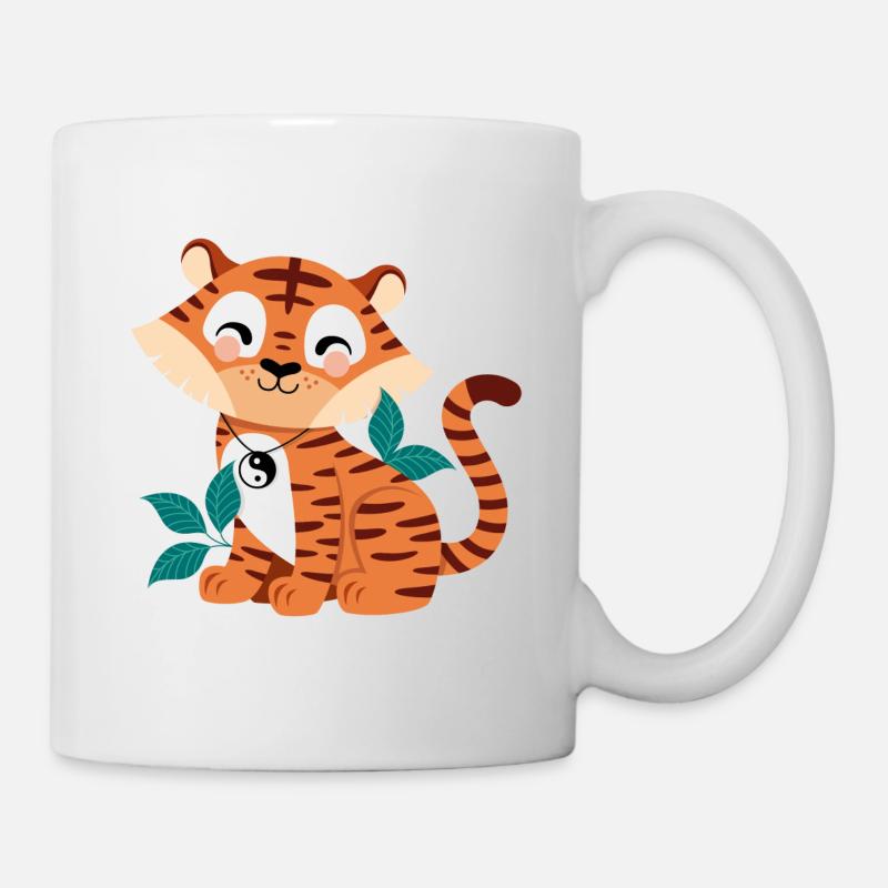 cute tiger - Mug - white