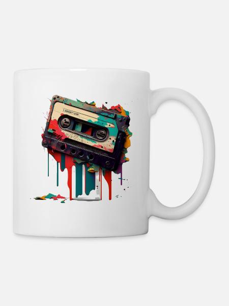 Retro Mixtape - Mug - white