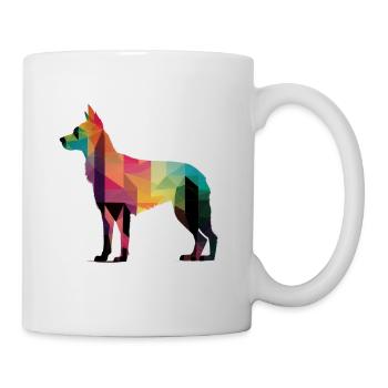 Beau chien - chien coloré - Mug blanc - blanc - Droite