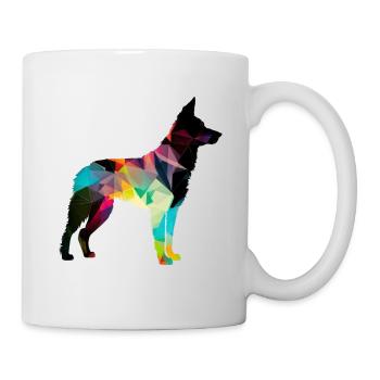 Beau chien - chien coloré - Mug blanc - blanc - Droite