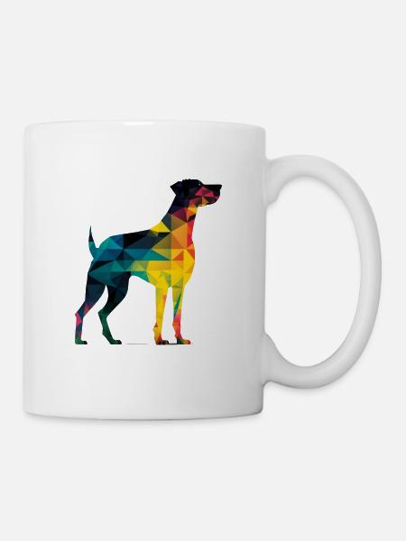 Colorful dog - Beautiful dog - Mug - white