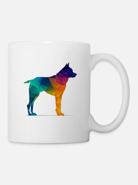 Colorful dog - Beautiful dog - Mug - white