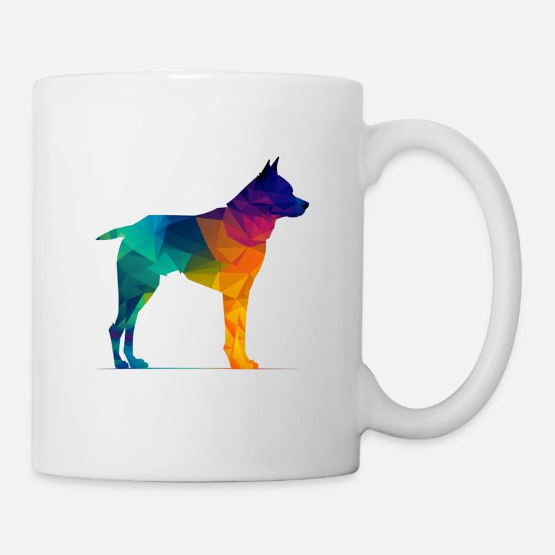 Colorful dog - Beautiful dog - Mug - white