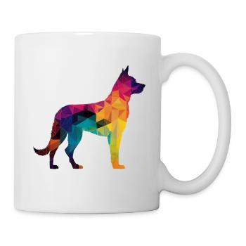 Bunter Hund - Schöner Hund - Tasse - Weiß - Rechts