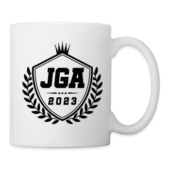 Jga 2023 Armoiries de l’enterrement de vie de garçon - Mug blanc - blanc - Droite