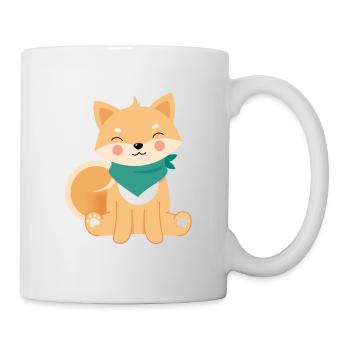 Shiba Inu - Tasse - Weiß - Rechts