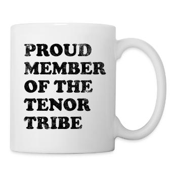 Proud Member of the Tenor Tribe - black - Mug - white - Right