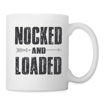 Lustiger Bogensport Spruch Bogenschießen - Tasse - Weiß - Rechts