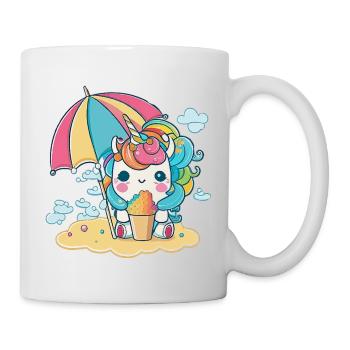 Eiscreme Einhorn - Die süßeste Versuchung - Tasse - Weiß - Rechts