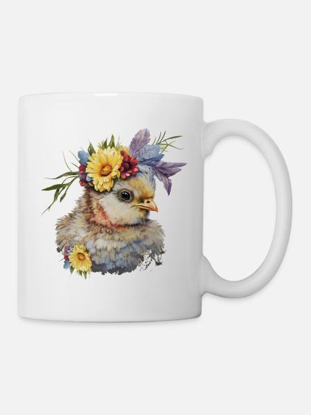 Poussin mignon - Mug blanc - blanc