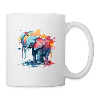 Watercolor Elephant Baby - Mug - white - Right