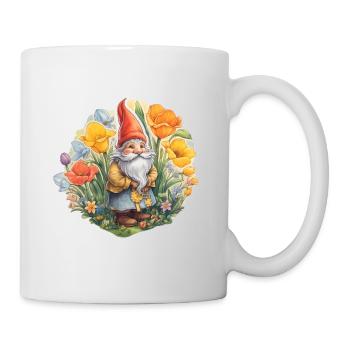 Nain dans une prairie fleurie - Mug blanc - blanc - Droite