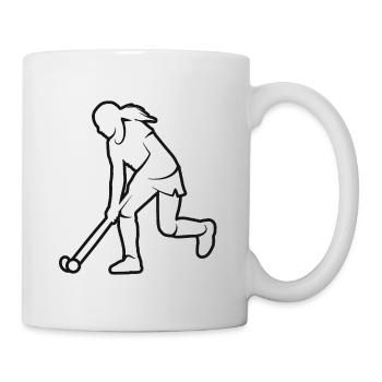 Field hockey player Hockey Women Hockey Player - Mug - white - Right