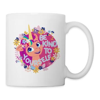 My Little Pony Be Kind To Yourself Mit Blumen - Tasse - Weiß - Rechts