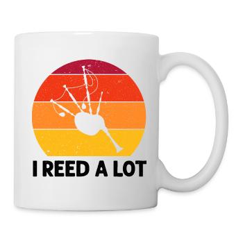 Bagpipes for pipers and Scots - Mug - white - Right