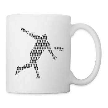 Discgolf Spieler Disc Golf Discgolfer - Tasse - Weiß - Rechts