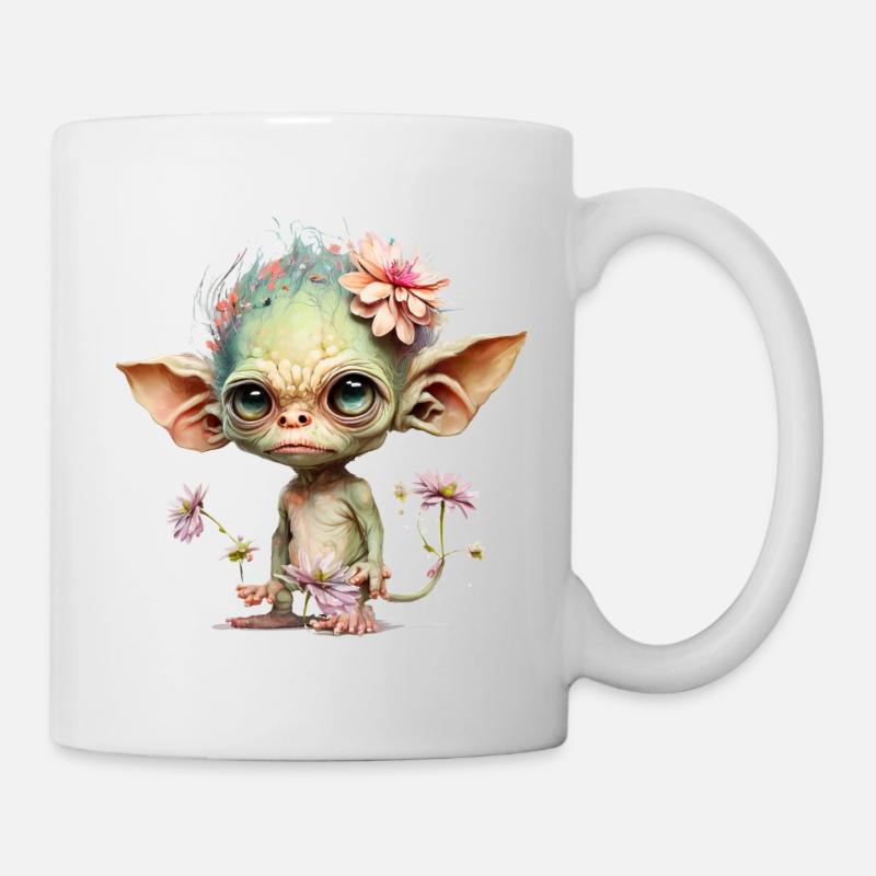 Niedlicher Alien - Tasse - Weiß