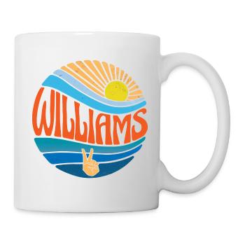 Williams Hemd Vintage Sunset Williams Groovy Krawatte - Tasse - Weiß - Rechts