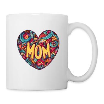 Muttertags Herz abstrakt - Tasse - Weiß - Rechts