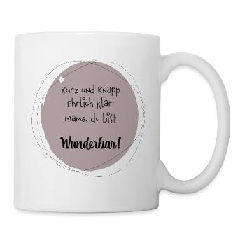 Muttertag - Tasse - Weiß - Rechts