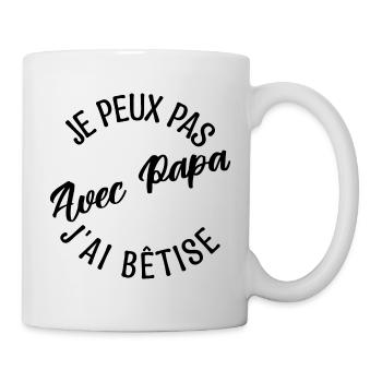 Cadeau papa. cadeau père. cadeau papa de l'année. - Mug blanc - blanc - Droite
