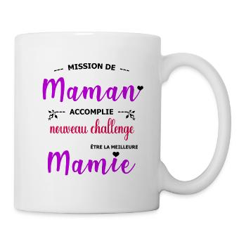 Mission meilleure mamie - Mug blanc - blanc - Droite
