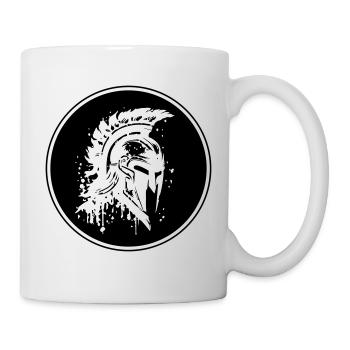 Spartaner Helm Gladiator Symbol - Tasse - Weiß - Rechts