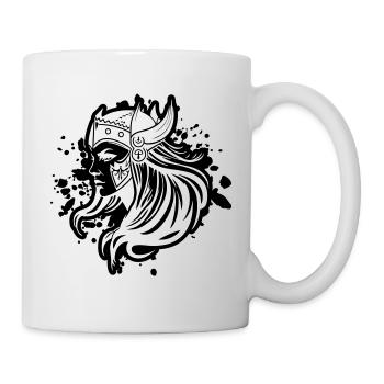 Viking Femme Guerrière Viking - Mug blanc - blanc - Droite